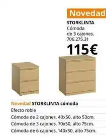 IKEA Storklinta cómoda de 3 cajones oferta