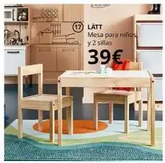 IKEA Lâtt- mesa para ninos y 2 sillas oferta