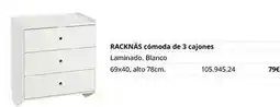 IKEA Blanco - racknas comoda de 3 cajones oferta