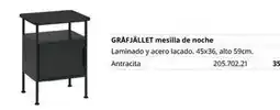 IKEA Antracita - mesilla de noche oferta