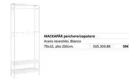 IKEA Blanco - mackapar perchero/zapatero oferta