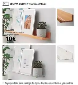 IKEA Estante para cuadros longuid 55cm oferta