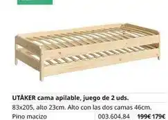 IKEA Utaker cama apilable, juego de 2 uds oferta
