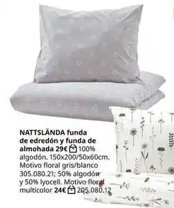 IKEA Naitslanda funda de edredon y funda de almohada oferta