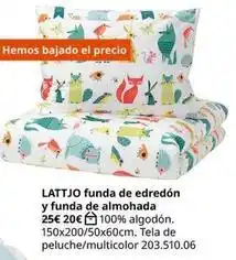 IKEA Lattjo funda de edredón y funda de almohada oferta