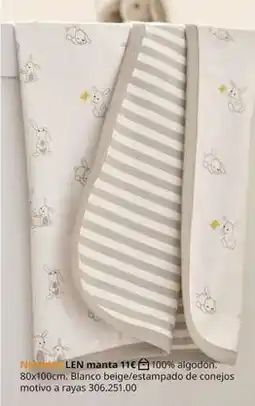 IKEA Blanco - len manta oferta
