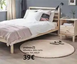 IKEA Stoense alfombra, pelo corto. hueso oferta