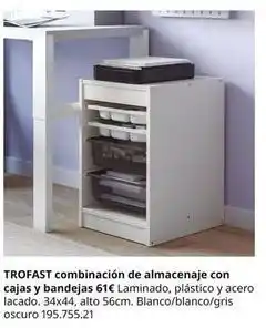 IKEA Trofast - combinación de almacenaje con cajas y bandejas oferta