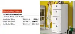 IKEA Blanco - lástare cónda 4 cajones oferta