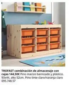 Trofast - combinación de almacenaje con cajas