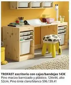 IKEA Trofast - escritorio con cajas/bandejas oferta