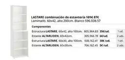 IKEA Blanco - lamar combinación de estanteria oferta