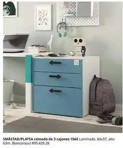 IKEA Smastad/platsa cómoda de 3 cajones oferta