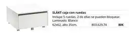 IKEA Blanco - slräk caja con ruedas oferta