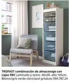 IKEA Trofast - combinación de almacenaje con cajas oferta