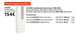 IKEA Blanco - lastare combinación de armario oferta