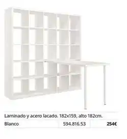 IKEA Blanco - laminado y acero lacado oferta