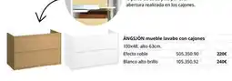 IKEA Blanco - ángosón mueble lavabo con cajones oferta