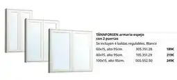 IKEA Blanco - tain forsen armario espejo con 2 puertas oferta