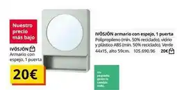 IKEA Abs - ivosión armario con espejo 1 puerta oferta