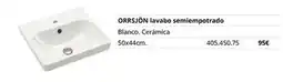 IKEA Blanco - orrjón lavado semiempotrado oferta