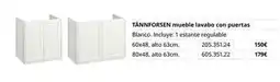 IKEA Blanco - mueble lavabo con puertas oferta