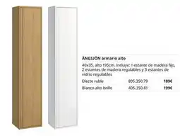 IKEA Blanco - angsjon armario alto oferta