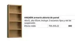 IKEA Hagaan armario abierto de pared oferta