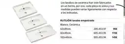 IKEA Blanco - rutsjón lavabo empotrado oferta