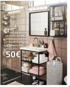 IKEA Antracita - structura lavabo de suelo oferta