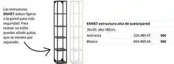 IKEA Antracita - enhet estructura de glen ijarzas a la pared para mas segundo para seguridad oferta