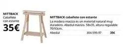 IKEA Mittback caballete con estante oferta