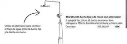 IKEA Brogrund ducha fija y de mano con alternador oferta