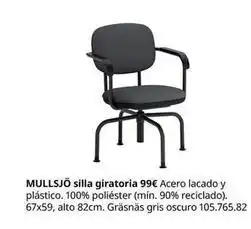 IKEA Mullsjo silla giratoria 99 oferta