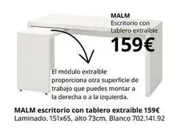 IKEA Malm - malm escritorio con tablero extraíble oferta