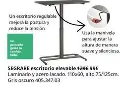 IKEA Segrere escritorio elevable oferta
