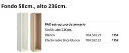 IKEA Blanco - fondo 58cm., alto 236cm oferta