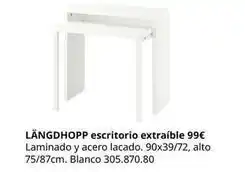 IKEA Blanco - langdhopp escritorio extraíble oferta