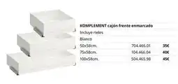 IKEA Blanco - komplement cajon frente enmarcado oferta
