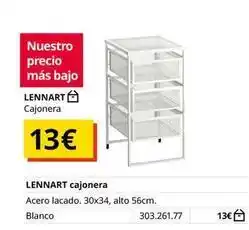 IKEA Blanco - cajonera oferta