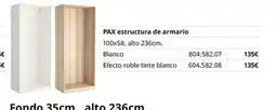 IKEA Blanco - pax estructura de armario oferta