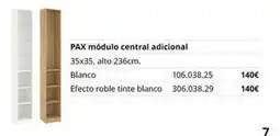 IKEA Blanco - pax módulo central adicional oferta