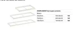 IKEA Blanco - komplement barra para armario oferta