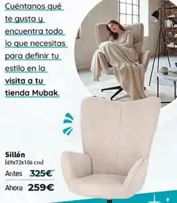 Mubak Sillón oferta