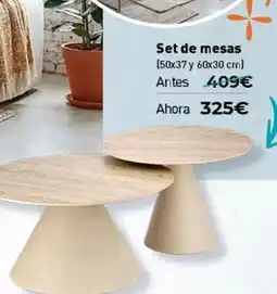 Mubak Set de mesas oferta