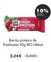 NaturaSí Bio - barrita proteica de frambuesa 40g bio oferta
