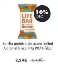 NaturaSí Bio - barrita proteica de avena salted oferta