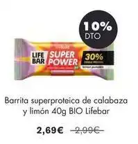 NaturaSí Bio - barrita superproteica de calabaza y limon 40g oferta