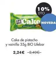 NaturaSí Bio - cake de pistacho y vainilla oferta