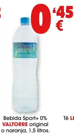 TOP Cash & Carry Valtorre bebida sport+ 0% original o naranja oferta